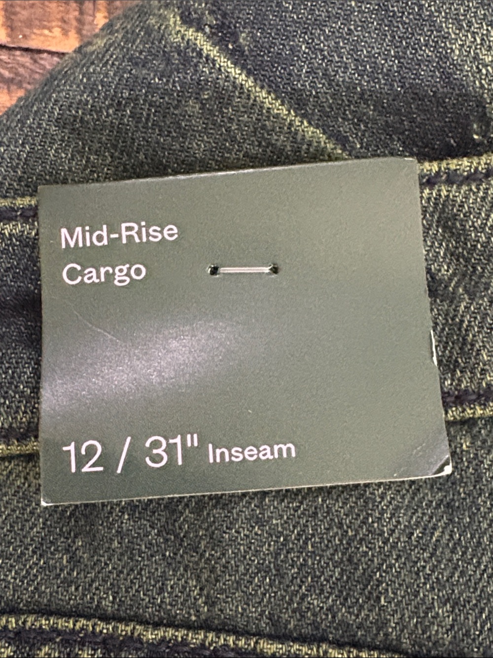wild fable Dark Green Wide-Leg Cargo Jeans - Picture 10 of 11